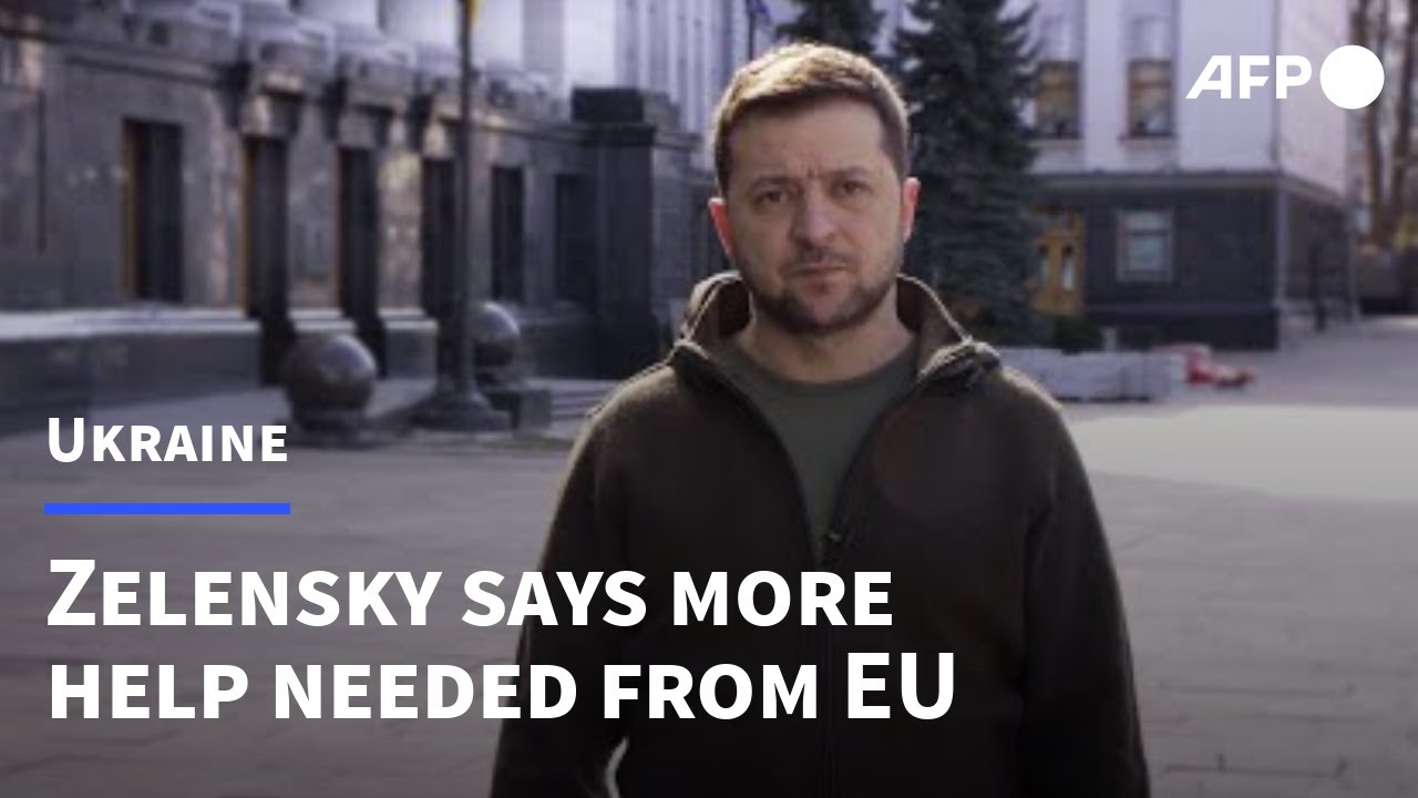 Zelensky Says 'more Is Needed' From EU For Ukraine | AFP - YouTube