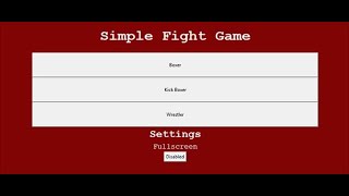 SIMPLE FIGHT GAME IN PYTHON WITH SOURCE CODE