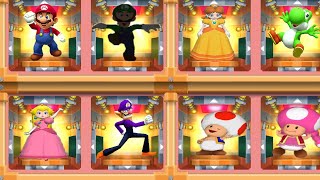 Mario Party 7 - Minigames - 8 Player Ice Battle - Mario Luigi Daisy Yoshi Peach Waluigi (Master Cpu)