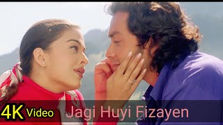 Jagi Huyi Fizayen 4K Video Song _Aur Pyaar Ho Gaya_ Bobby Deol, Aishwarya, Asha Bhosle, Udit Narayan