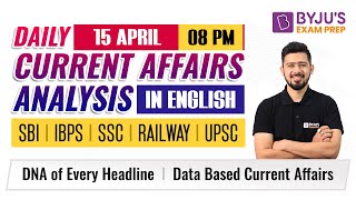 Current Affairs In English | Current Affairs 2022 | 15 April |Current Affairs By Kush Sir | Daily CA