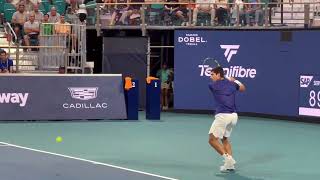 アルカラスの回り込みフォア(スロー) / Carlos Alcaraz Forehand Hard Hit Slow Motion [B1]