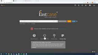 Intro to Legal Research on Fastcase 7 for DC Bar