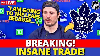 URGENT! STAR J.T. MILLER SIGNING WITH THE LEAFS IN A CRAZY TRADE! DEAL CLOSED? MAPLE LEAFS NEWS