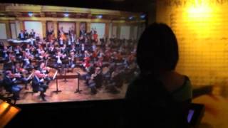 Ellen Conducting Virtual Symphony in House of Music in Vienna 07 23 12