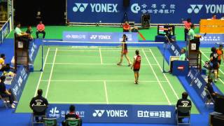 20140715TAIPEI OPEN WS 大堀彩(JPN)VS 哈娜(INA)1-2