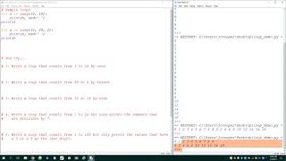 Counting with for loops