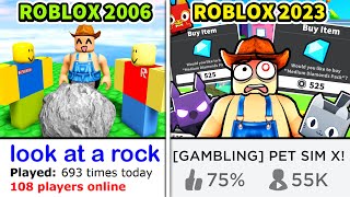 Roblox BACK THEN to NOW is HORRIBLE