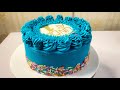 How To Bake And Decorate Birthday Cake From A To Z/How To Make Birthday Cake From A To Z