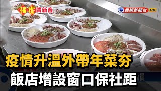 疫情升溫外帶年菜夯 飯店增設窗口保社距－民視新聞