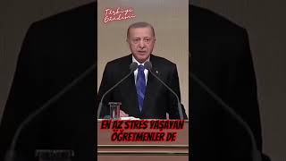 #shorts “Avrupa’nın en stressiz öğretmeni Türkiye’de” Recep Tayyip Erdoğan