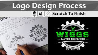 How to create a logo design for business Start From sketch to Finish 📝