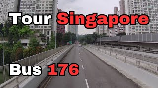 [4K] Tour Singapore on Bus 176