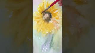 Learn to paint this Loose Watercolor Sunflower with me - or choose one of 700+ realtime tutorials!