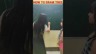 How to Draw Tree Step by Step #shorts #shortsvideo #youtubeshorts #debikaandbarbievlog #tree #art