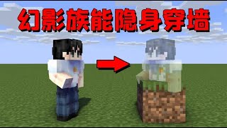 我的世界mod：假如变成幻影族会发生什么？直接隐身穿墙无所不能