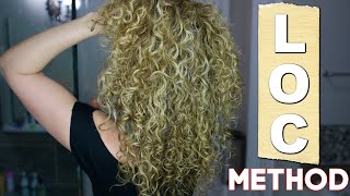 HOW TO DO THE LOC METHOD FOR CURLY HAIR | THE GLAM BELLE