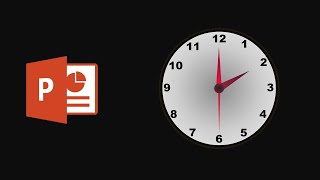 Create a real Clock using microsoft PowerPoint | powerpoint animation tutorial