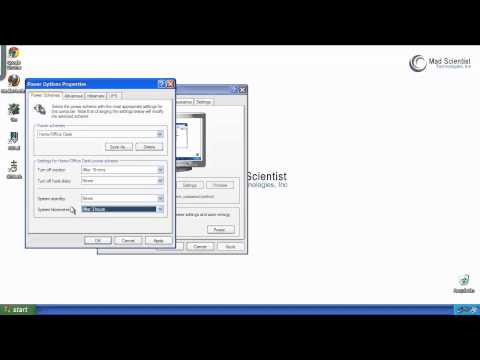 FAQ: Change Power Saving Settings (Windows XP) FAQ: Change Power Saving Settings (Windows XP)