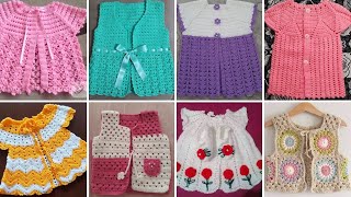 Crochet baby girl vest models, crochet baby vest models