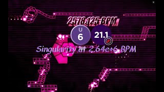 [ADOFAI] My First U6! Kobaryo - Singularity at 2.64e+6 BPM Strict Clear!