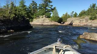 French River rapids - Entering Georgian Bay (Part 1 of 2)