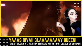 Dinka Kay REACTS: K/DA - VILLAIN ft. Madison Beer and Kim Petras  - Starring Evelynn