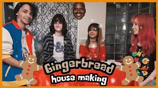 The Fellas Make Gingerbread Houses