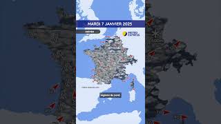 Météo du Mardi 7 au Jeudi 9 Janvier 2025