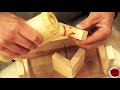 split and double dowels jig creating an enhanced cosmetic look for dowel joinery