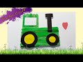 CRAFT FOR KINDERGARTEN: TRACTOR [ Module 4 for 4+ ]