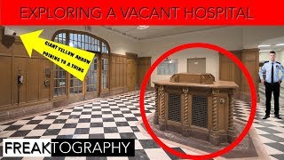 ABANDONED Royal Victoria Hospital with Security - Urban Exploring with Freaktography