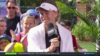 Caroline Wozniacki - 2019 Charleston Quarterfinals Tennis Channel Desk Interview