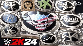 WWE 2K24 ALL Championship Side Plates of Superstars (More than 60!!)