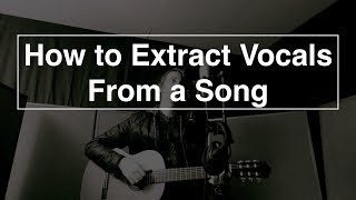 How to Extract Vocals From a Song - Logic pro X