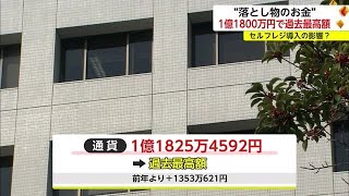 落とし物「約1億1800万円」で過去最高 県内で拾われ警察へ セルフレジの影響も？【佐賀県】 (24/02/28 18:40)