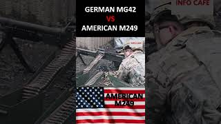 German VS American Machine Gun | MG42 VS M249. #shorts