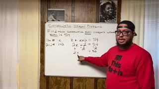 Consecutive Integer Word Problems @AllThisMath