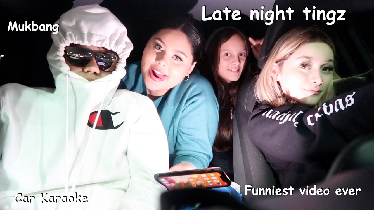 I went on a late night drive + my siblings