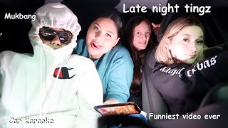 I went on a late night drive + my siblings