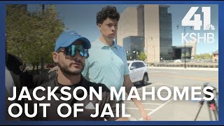 Jackson Mahomes out of Johnson County Jail after posting $100K bond