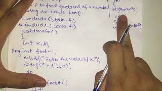 Factorial using do while loop