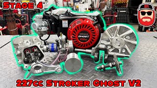 Ultimate 227cc Stroker Predator Ghost Build, Dyno, & Ride