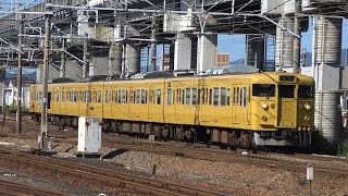 【4K】JR山陽本線　普通列車113系電車　ｵｶB-10編成