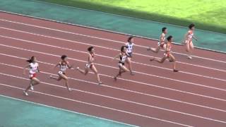 14年5月31日熊本県高校総体　女子100m決勝