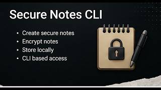 Secure Notes CLI | Security, Encryption & Utilities (Project 9)