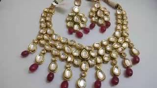 beautiful Kundan choker necklace set design