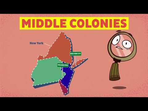 What is the land like in the middle colony?