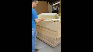 American panel door preparation at construction market