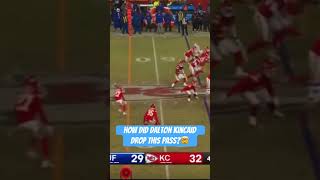 How Did Dalton Kincaid Drop This Pass?🤯 #chiefs #bills #nflplayoffs